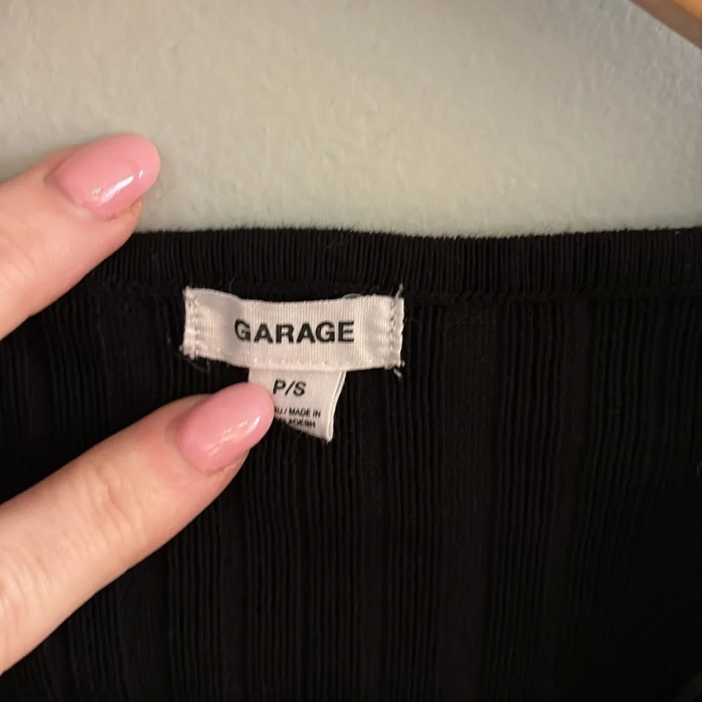 Garage Ribbed Button‎ Down Top - Picture 3 of 6